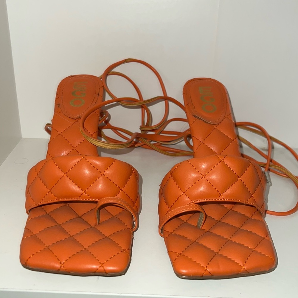 Lace up sandals